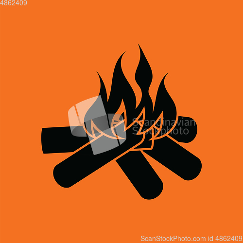 Image of Camping fire  icon