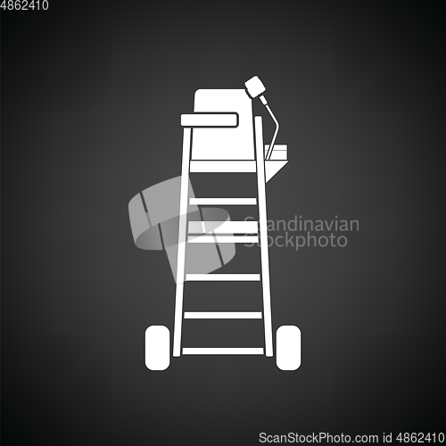 Image of Tennis referee chair tower icon