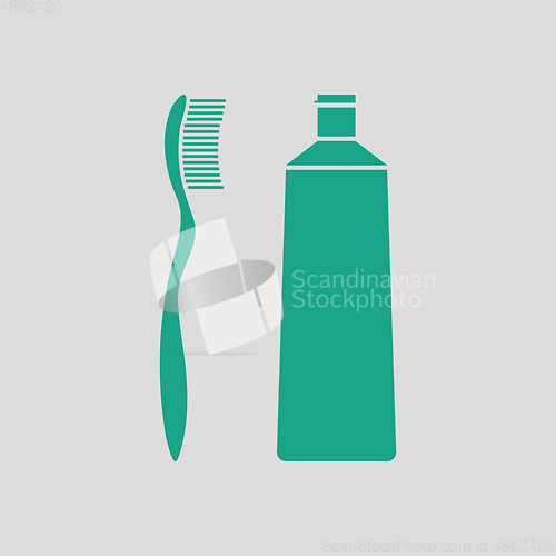 Image of Toothpaste and brush icon