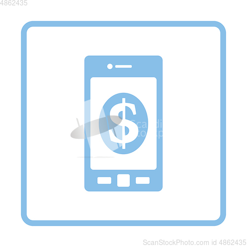 Image of Smartphone with dollar sign icon