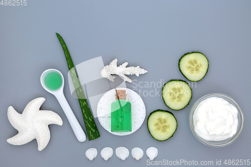 Image of Plant Based Skincare Treatment with Aloe and Cucumber 