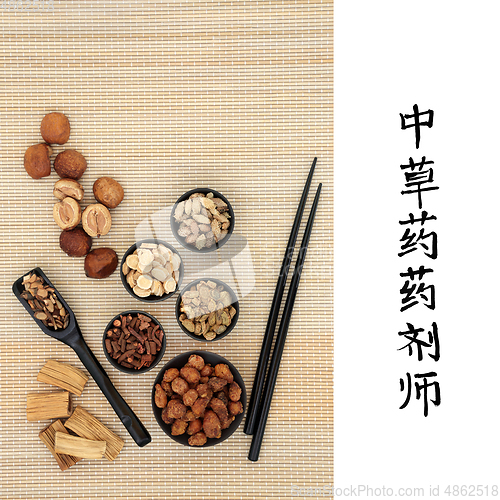 Image of Traditional Apothecary Chinese Herbs  