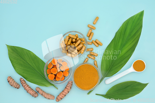 Image of Turmeric Herb used in Alternative Herbal Medicine 