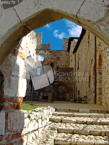 Image of Avio castle courtyard