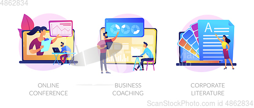 Image of Business education vector concept metaphors.