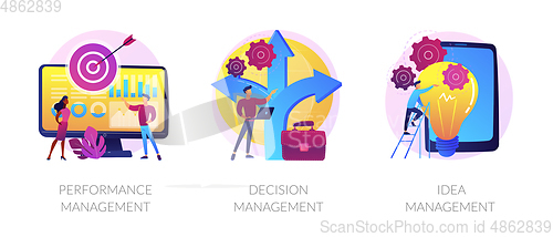 Image of Management solutions vector concept metaphors