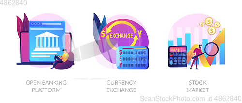 Image of Financial system vector concept metaphors