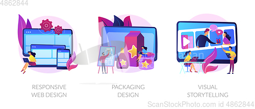 Image of Design services vector concept metaphors.