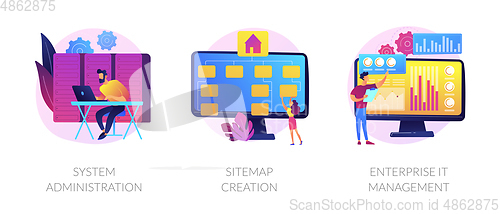 Image of Web administration vector concept metaphors