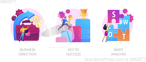 Image of Business strategy vector concept metaphors