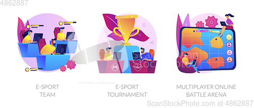 Image of E-sport vector concept metaphor.