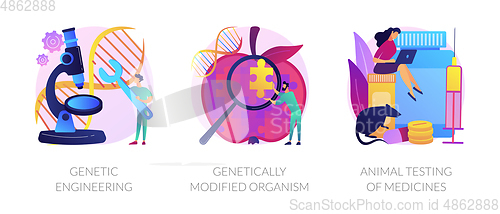 Image of Genetic engineering vector concept metaphors.