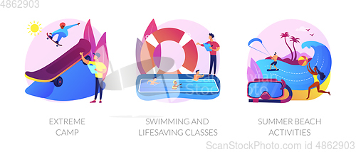 Image of Active lifestyle vector concept metaphors.