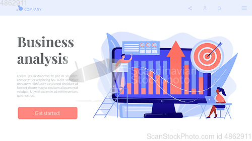 Image of Business Intelligence concept landing page.