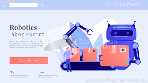 Image of Labor substitution concept landing page.