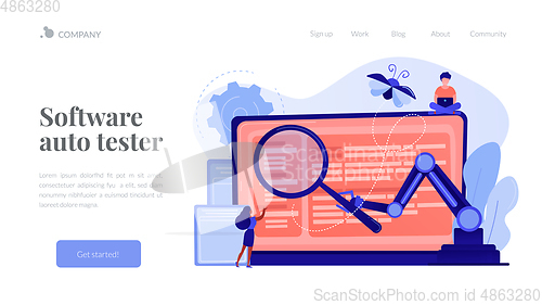 Image of Automated testing concept landing page.