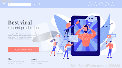 Image of Internet meme concept landing page