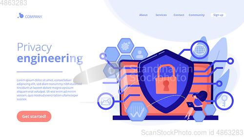 Image of Privacy engineering concept landing page.