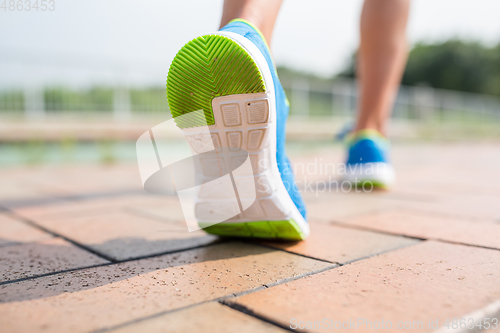Image of Runner training at outdoor
