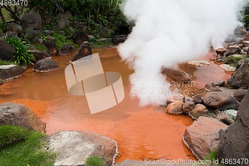 Image of Blood Hell Hot Springs in Japan