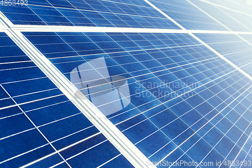 Image of Solar panel in blue