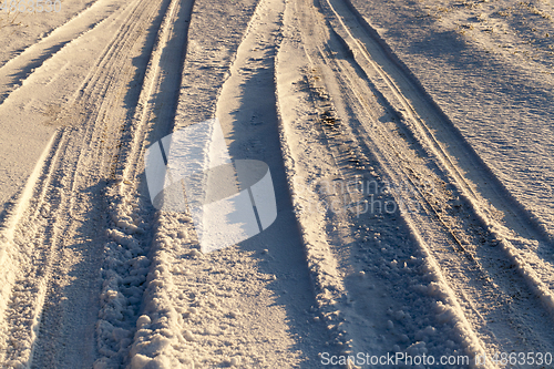 Image of Tracks on snow