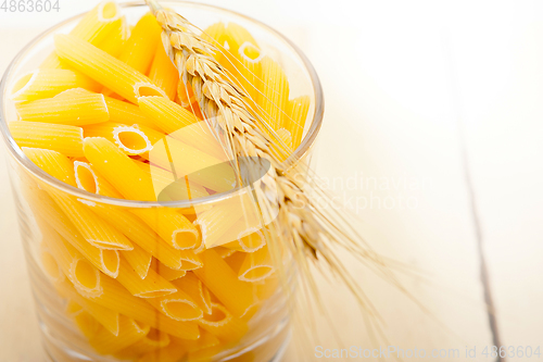 Image of Italian pasta penne with wheat