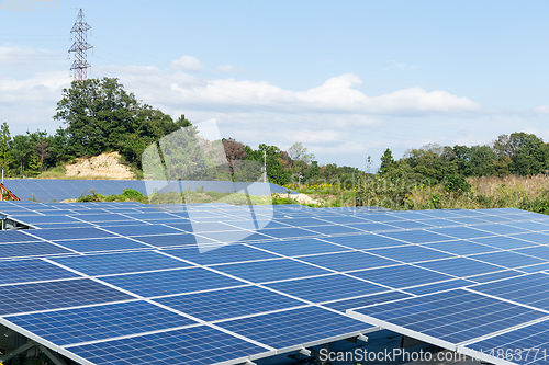 Image of Solar panel plant