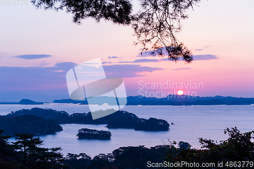 Image of Matsushima at sunrise