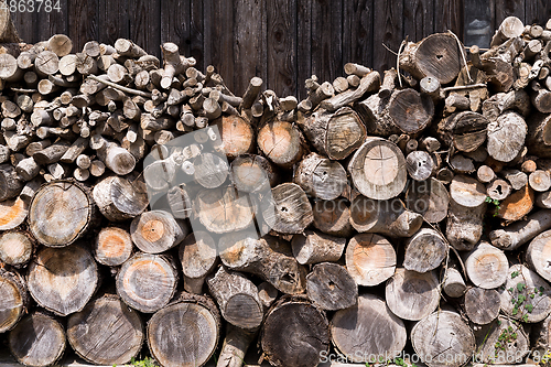 Image of Round timber texture 