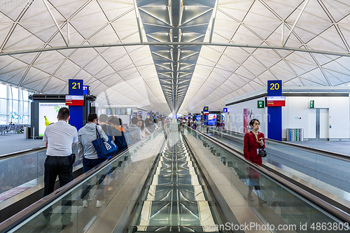 Image of Hong Kong international airport, Hong Kong, September 2016 -: De