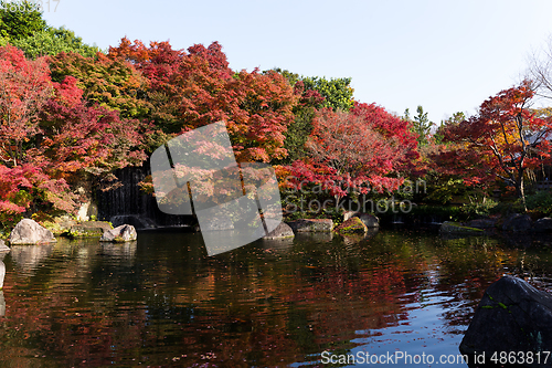 Image of Traditional Japanese Kokoen Garden in Autumn