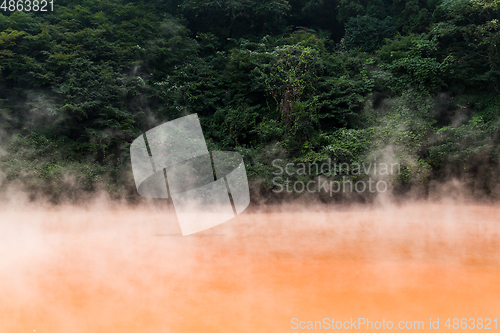 Image of Blood pond hell in Beppu city