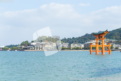 Image of Itsukushima Shrine in Miyajima of Japan