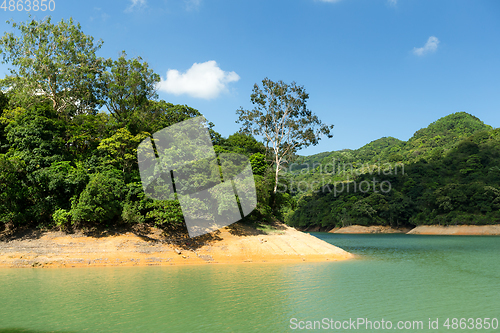 Image of Reservoir and tropical forest