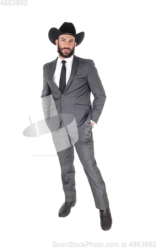 Image of A full body portrait image of a man in s suit