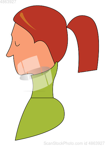 Image of Girl in green sweater 