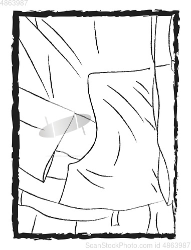 Image of Jacket\'s pocket vector or color illustration