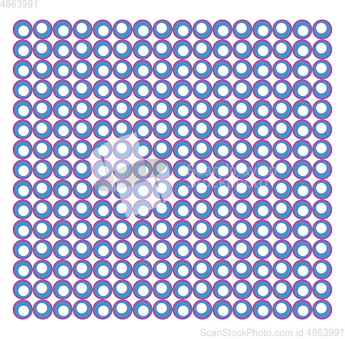 Image of A pattern of circles vector or color illustration