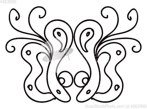 Image of A black mask vector or color illustration