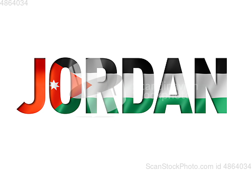 Image of jordanian flag text font