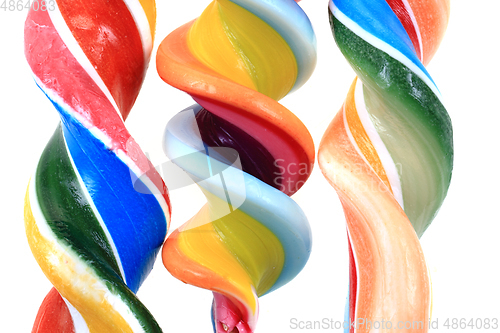 Image of color lolly pops isolated