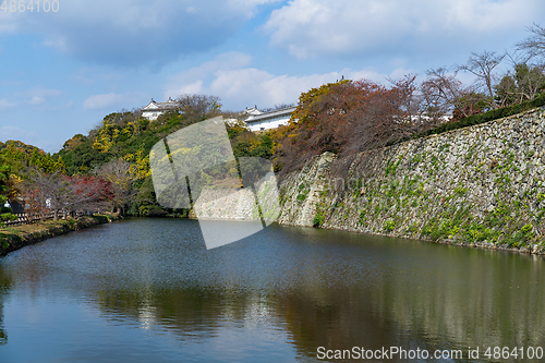 Image of Himeji castle with blue sky