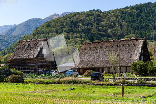 Image of Japanese old town in Shirakawago