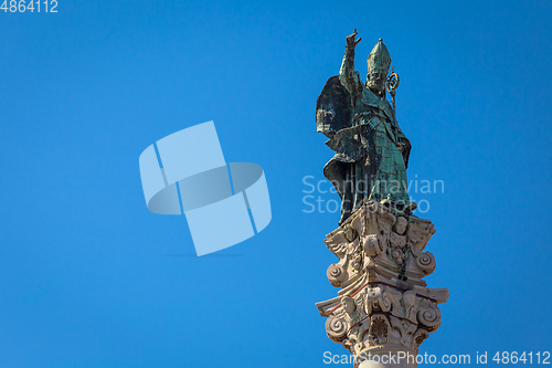 Image of Santo Oronzo Column in Lecce, Italy