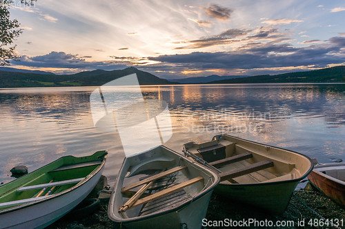Image of Romantic lake landscape in europe