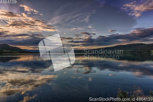 Image of Romantic lake landscape in europe