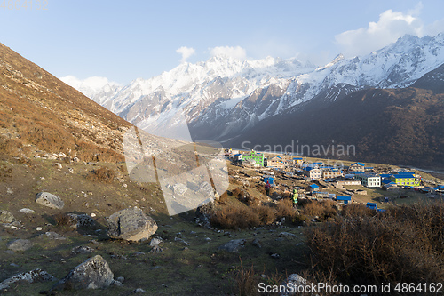 Image of Nepal village in mountains