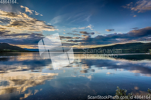 Image of Romantic lake landscape in europe