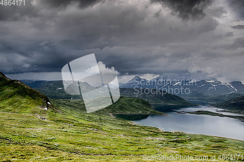 Image of Mountain nature landscape in Morway summer